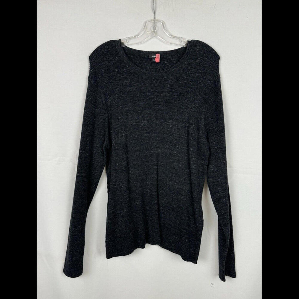 Vince Crewneck Sweater Cotton Blend Grey Size XL